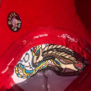 Red Ed Hardy Hat